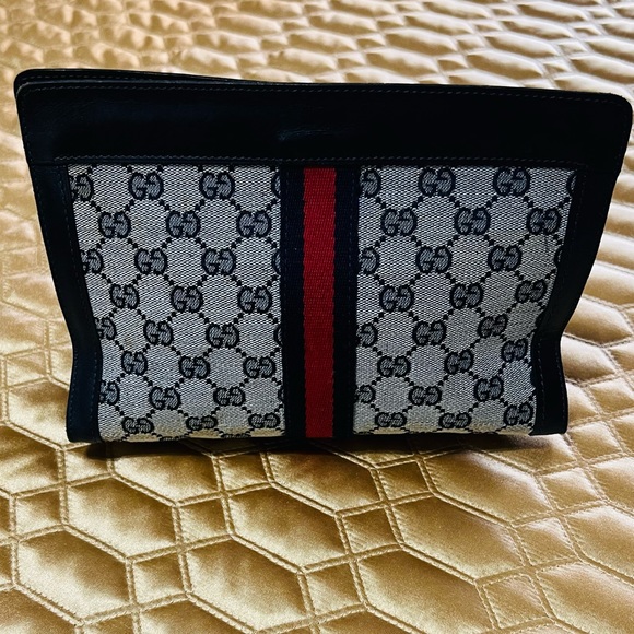 AUTHENTIC GUCCI VINTAGE SHERRY LINE CLUTCH - Picture 3 of 12